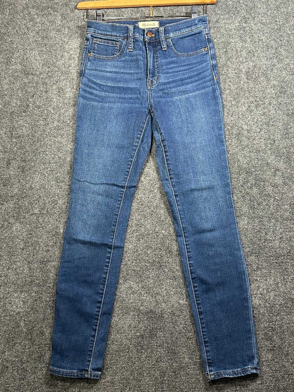 Madewell Jeans Womens 26 Roadtripper Blue Cotton Stretch Pockets Medium Wash